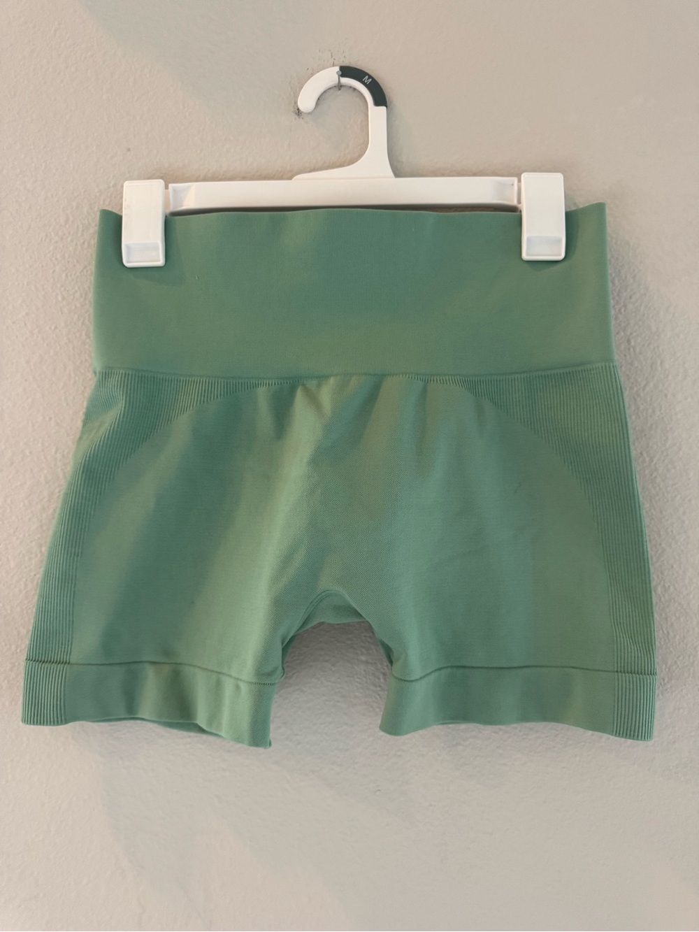 Set Active Seamless High-Waist Bike Shorts Mint Green